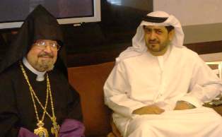 Archbishop Goriun Babian visits Abu Dhabi
