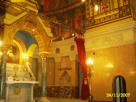 Another side view of the altar