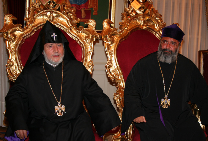 CATHOLICOS KAREKIN II AND ARCHBISHOP MUTAFIAN