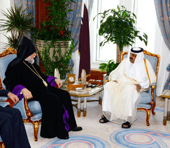 Emir of Qatar and Catholicos Aram I