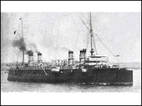 French warship that rescued the Armenians of Mousa Ler