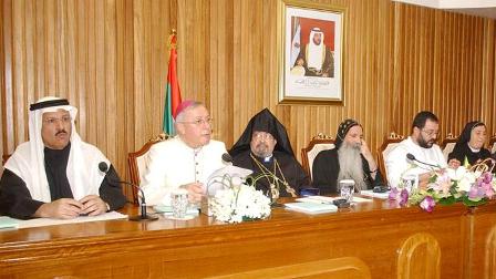 Archbishop Babian attending the Sypmosium in Abu Dhabi