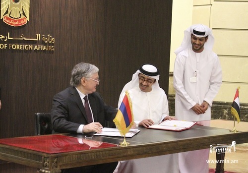 Signing bilateral agreements with the UAE counterpart