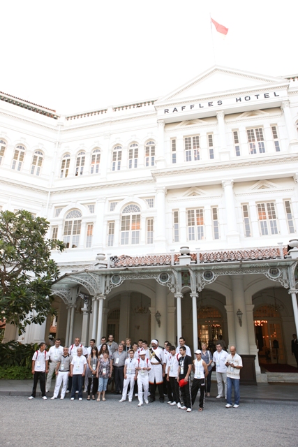 Armenian Youth Olympics Team at the Raffles Hotel