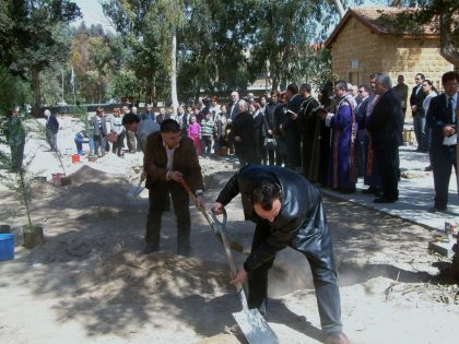 Re-burying the dead in the old cemetery in Nicosia