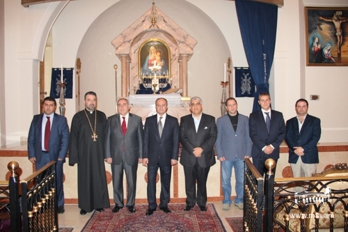 Inside the Saint Gregory the Illuminator Armenian Apostolic Church in Sharjah