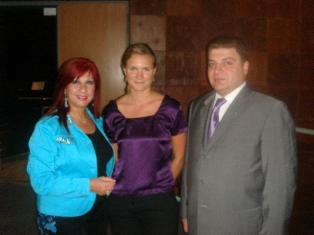 Clarissa Payne with Ambassador Melikian and Gulizar Jonian