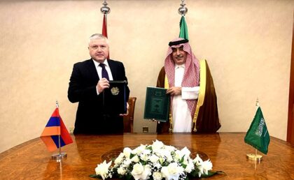 Armenia and Saudi Arabia establish diplomatic relations